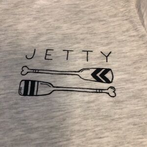 Jetty Short Sleeve Tee, Size Medium, Gray/Silver